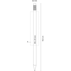 Matita Bic Evolution ECOlutions con gomma, stampa personalizzata