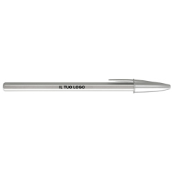 Penna a sfera Bic Cristal Re’New con fusto in metallo e stampa  personalizzata + 2 ricariche