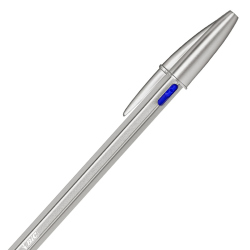 Penna a sfera Bic Cristal Re’New con fusto in metallo e stampa  personalizzata + 2 ricariche