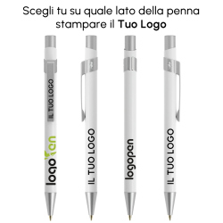 Penna a sfera in metallo Bic Metal Pro Mate Opaco con stampa logo