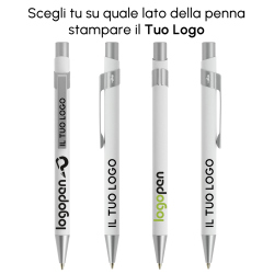 Penna a sfera in metallo Bic Metal Pro Soft con stampa logo