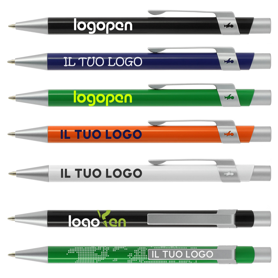 Penna a sfera in metallo Bic Metal Pro Lucido con stampa logo