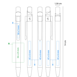 Penna a sfera in metallo Bic Metal Pro Lucido con stampa logo