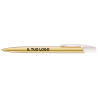 Penna a sfera Bic Media Clic Shine a scatto Fusto Oro con stampa Logo