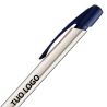 Penna a sfera Bic Media Clic Shine a scatto Fusto Argento con stampa Logo