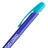 Penna a sfera Bic Media Clic Glacé Fusto Blu laccato con stampa Logo