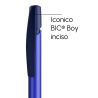 Penna a sfera Bic Media Clic Glacé Fusto Blu laccato con stampa Logo