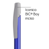 Penna a sfera Bic Media Clic Glacé Fusto Blu laccato con stampa Logo