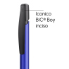 Penna a sfera Bic Media Clic Glacé Fusto Blu laccato con stampa Logo