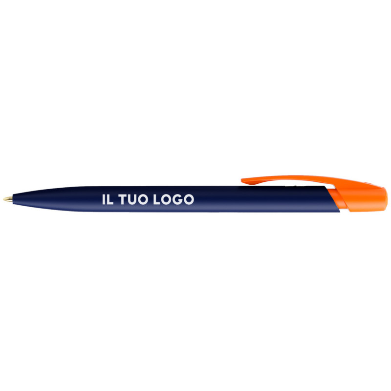 Penna a sfera Bic Media Clic Blu a scatto con stampa personalizzata