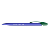 Penna a sfera Bic Media Clic Glacé Fusto Blu laccato con stampa Logo