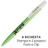 Penna a sfera Bic Media Clic Glacé Fusto Verde pastello con stampa Logo