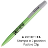 Penna a sfera Bic Media Clic Glacé Fusto Verde pastello con stampa Logo