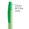 Penna a sfera Bic Media Clic Glacé Fusto Verde pastello con stampa Logo