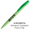 Penna a sfera Bic Media Clic Glacé Fusto Verde pastello con stampa Logo