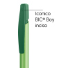 Penna a sfera Bic Media Clic Glacé Fusto Verde pastello con stampa Logo