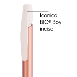 Penna a sfera Bic Media Clic Glacé Fusto Rosa con stampa personalizzata