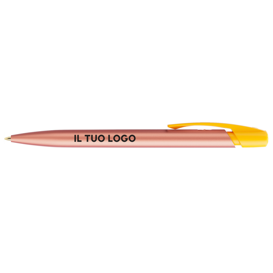 Penna a sfera Bic Media Clic Glacé Fusto Rosa con stampa personalizzata