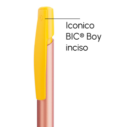 Penna a sfera Bic Media Clic Glacé Fusto Rosa con stampa personalizzata