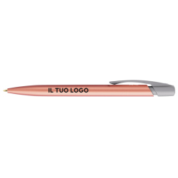 Penna a sfera Bic Media Clic Glacé Fusto Rosa con stampa personalizzata