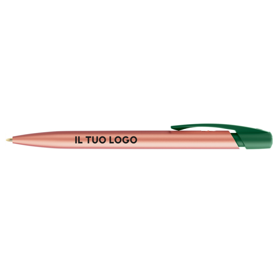 Penna a sfera Bic Media Clic Glacé Fusto Rosa con stampa personalizzata