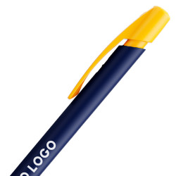 Penna a sfera Bic Media Clic Blu a scatto con stampa personalizzata