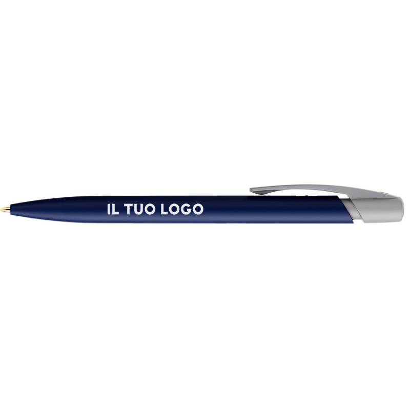 Penna a sfera Bic Media Clic Blu a scatto con stampa personalizzata