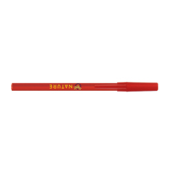 Penna a sfera Bic Round Stic Rossa corpo rotondo in plastica personalizzabile