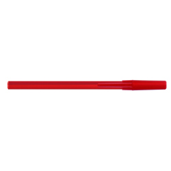 Penna a sfera Bic Round Stic Rossa corpo rotondo in plastica personalizzabile