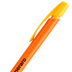 Penna a sfera Bic Media Clic arancione a scatto con stampa personalizzata