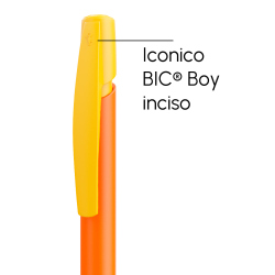 Penna a sfera Bic Media Clic arancione a scatto con stampa personalizzata