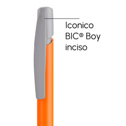 Penna a sfera Bic Media Clic arancione a scatto con stampa personalizzata