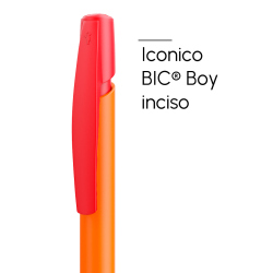 Penna a sfera Bic Media Clic arancione a scatto con stampa personalizzata