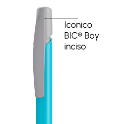 Penna a sfera Bic Media Clic Azzurro a scatto con stampa personalizzata