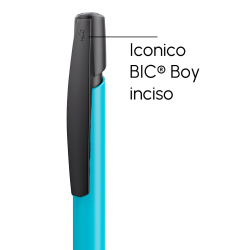 Penna a sfera Bic Media Clic Azzurro a scatto con stampa personalizzata