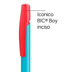 Penna a sfera Bic Media Clic Azzurro a scatto con stampa personalizzata