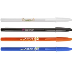 Penna a sfera Bic Style in plastica 4 colori disponibili