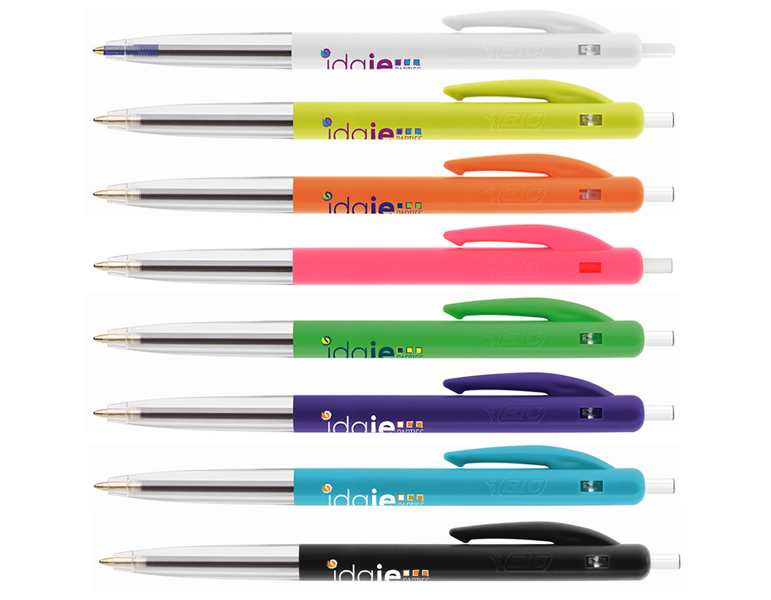 Penna a sfera a scatto Bic M10 Clic con stampa personalizzata