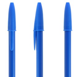 Penna a sfera Bic Style in plastica in colore blu personalizzabile