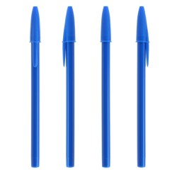 Penna a sfera Bic Style in plastica in colore blu personalizzabile