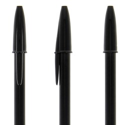 Penna a sfera Bic Style in plastica in colore nero personalizzabile