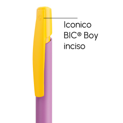 Penna a sfera Bic Media Clic violetto a scatto con stampa personalizzata