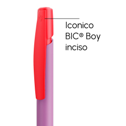 Penna a sfera Bic Media Clic violetto a scatto con stampa personalizzata