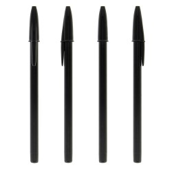 Penna a sfera Bic Style in plastica in colore nero personalizzabile