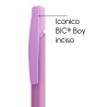 Penna a sfera Bic Media Clic violetto a scatto con stampa personalizzata