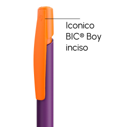 Penna a sfera Bic Media Clic Viola a scatto con stampa personalizzata