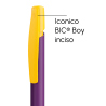 Penna a sfera Bic Media Clic Viola a scatto con stampa personalizzata