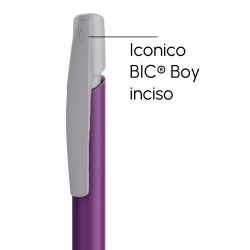 Penna a sfera Bic Media Clic Viola a scatto con stampa personalizzata