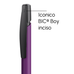 Penna a sfera Bic Media Clic Viola a scatto con stampa personalizzata