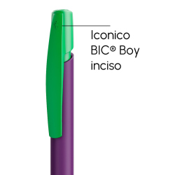 Penna a sfera Bic Media Clic Viola a scatto con stampa personalizzata